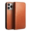 QIALINO For iPhone 17 Pro Case Wallet Stand Genuine Leather Phone Cover