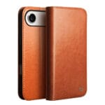 QIALINO For iPhone Air Case Wallet Stand Genuine Leather Phone Cover