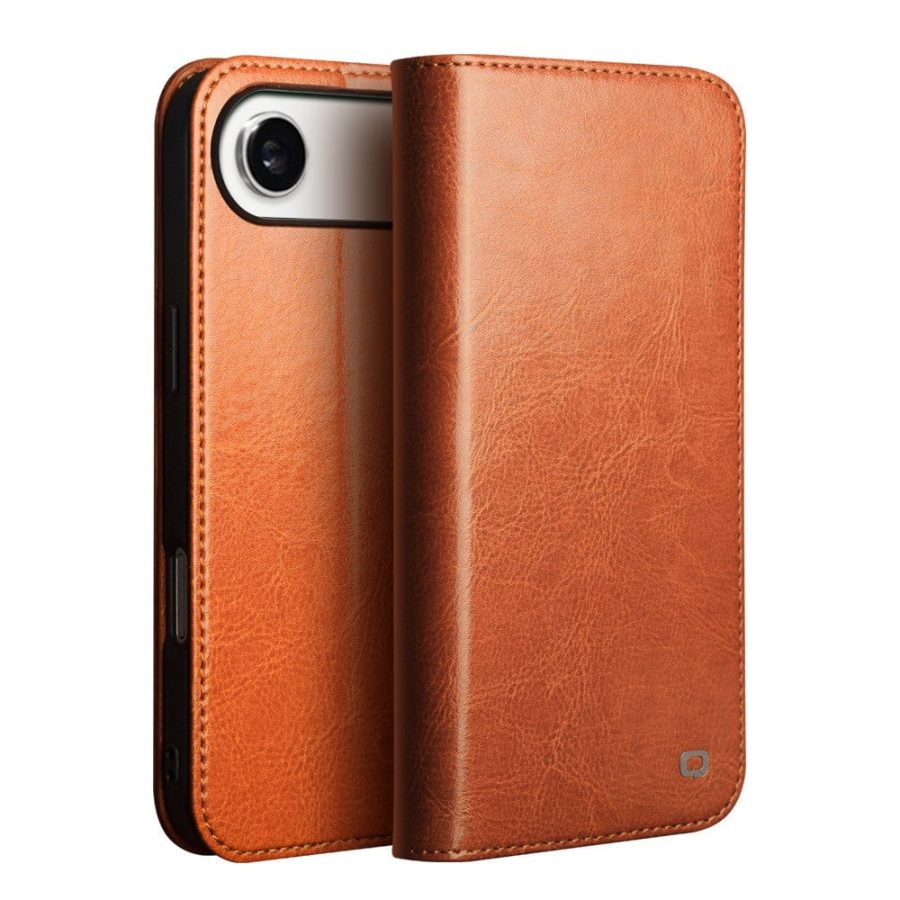 QIALINO For iPhone Air Case Wallet Stand Genuine Leather Phone Cover