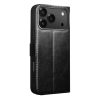 QIALINO For iPhone 17 Pro Case with Card Holder Genuine Leather Stand Phone Cover