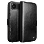 QIALINO For iPhone Air Case With Card Holder Genuine Leather Stand Phone Cover