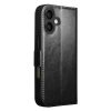 QIALINO For iPhone 17 Case with Card Holder Genuine Leather Stand Phone Cover