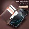 QIALINO For iPhone 17 Pro Case Wallet Flip Stand Genuine Leather Phone Cover