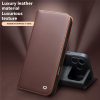 QIALINO For iPhone 17 Pro Case Wallet Flip Stand Genuine Leather Phone Cover
