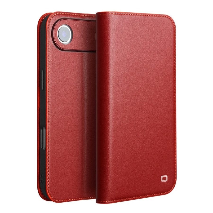 QIALINO For iPhone Air Case Wallet Flip Stand Genuine Leather Phone Cover
