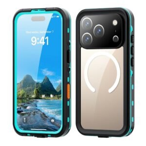 REDPEPPER Dot+ Series For iPhone 17 Pro Case Compatible with MagSafe IP68 Waterproof Clear Back Phone Cover