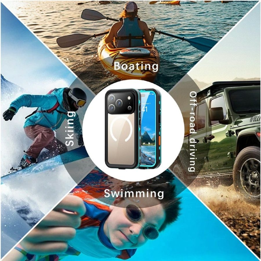 REDPEPPER Dot+ Series For iPhone 17 Pro Case Compatible with MagSafe IP68 Waterproof Clear Back Phone Cover