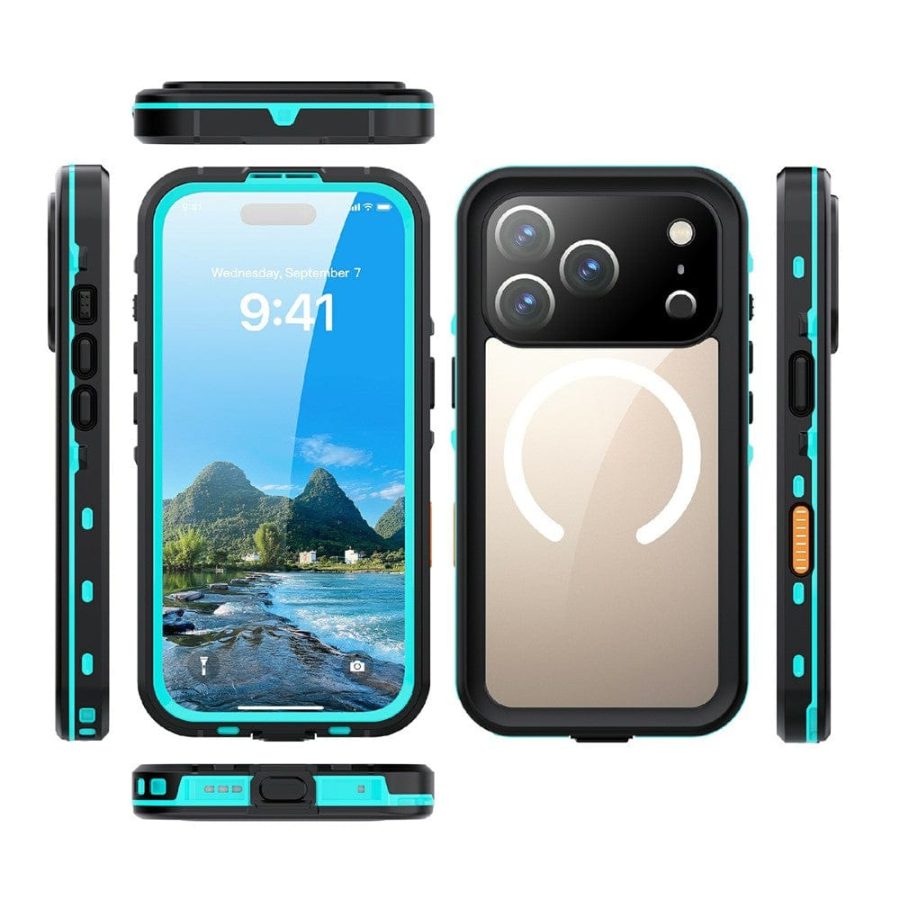 REDPEPPER Dot+ Series For iPhone 17 Pro Case Compatible with MagSafe IP68 Waterproof Clear Back Phone Cover