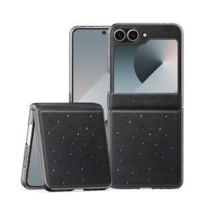 DUX DUCIS STEX Series For Samsung Galaxy Z Flip6 5G / Galaxy Z Flip7 FE Case Star Pattern Leather Phone Cover