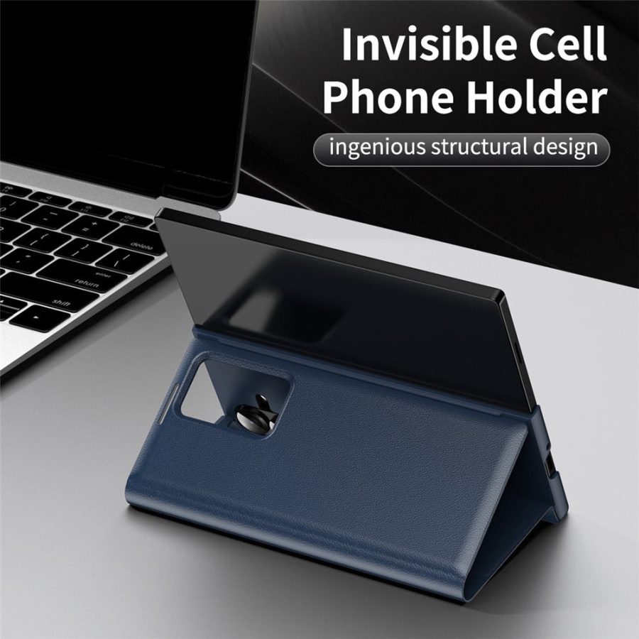 6601172643A-3 Flip Leather Case For Samsung Galaxy Z Fold 7 6 5 4 3 Series with Smart View Window and Card Slot Phone Cover