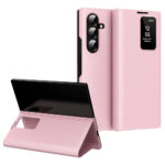 Flip Leather Case For Samsung Galaxy Z Fold 7 6 5 4 3 Series with Smart View Window and Card Slot Phone Cover