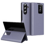 Flip Leather Case For Samsung Galaxy Z Fold 7 6 5 4 3 Series with Smart View Window and Card Slot Phone Cover