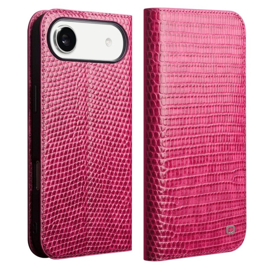QIALINO For iPhone Air Wallet Case Crocodile Texture Genuine Leather Anti-Drop Phone Cover