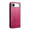 QIALINO For iPhone Air Wallet Case Crocodile Texture Genuine Leather Anti-Drop Phone Cover