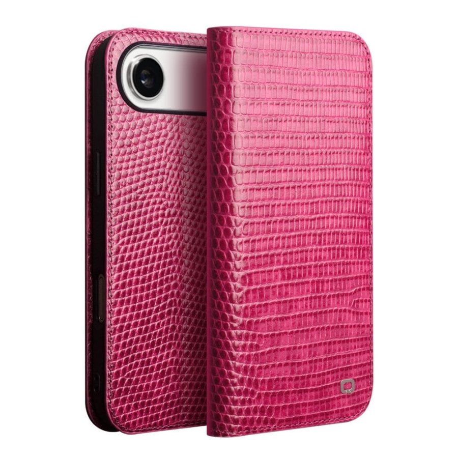 QIALINO For iPhone Air Wallet Case Crocodile Texture Genuine Leather Anti-Drop Phone Cover