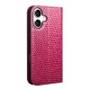 QIALINO For iPhone 17 Wallet Case Crocodile Texture Genuine Leather Anti-Drop Phone Cover