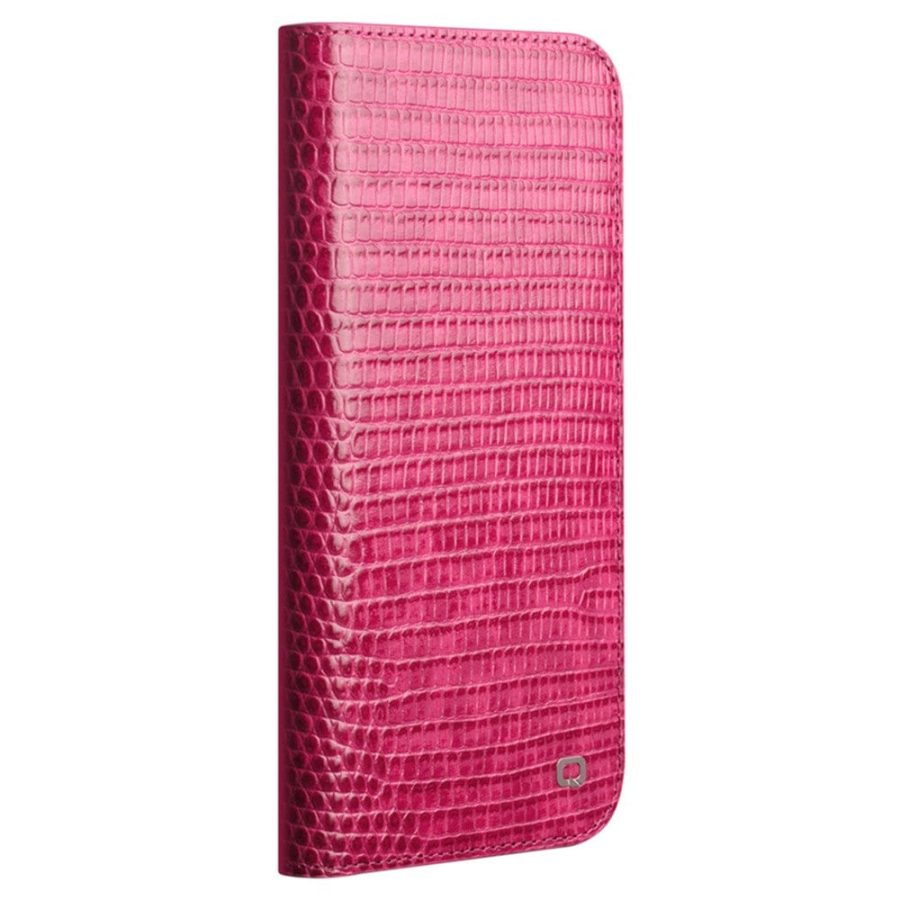 QIALINO For iPhone 17 Pro Max Wallet Case Crocodile Texture Genuine Leather Anti-Drop Phone Cover