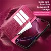 QIALINO For iPhone 17 Pro Max Wallet Case Crocodile Texture Genuine Leather Anti-Drop Phone Cover