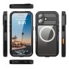 6601174466A-3 REDPEPPER For iPhone 17 IP68 Waterproof Case Clear Back Phone Cover Compatible with MagSafe