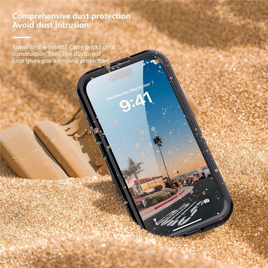 6601174466A-7 REDPEPPER For iPhone 17 IP68 Waterproof Case Clear Back Phone Cover Compatible with MagSafe