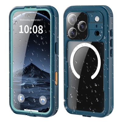 REDPEPPER For iPhone 17 Pro IP68 Waterproof Case Clear Back Phone Cover Compatible with MagSafe