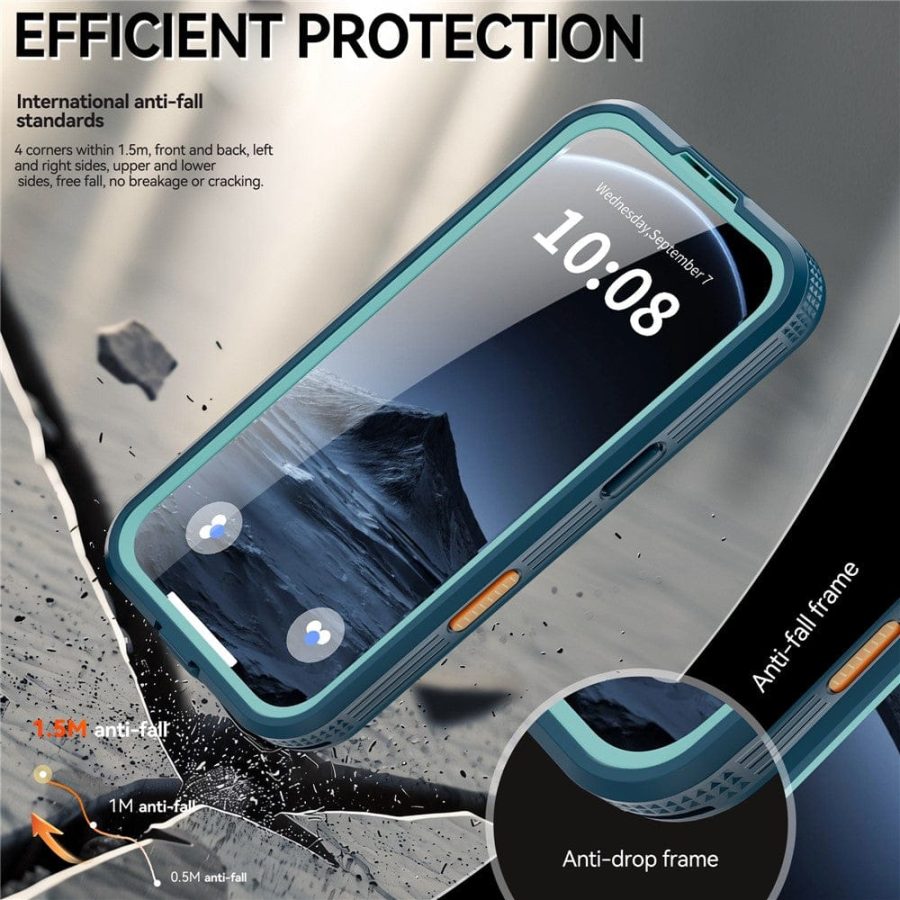 6601174468A-12 REDPEPPER For iPhone 17 Pro IP68 Waterproof Case Clear Back Phone Cover Compatible with MagSafe
