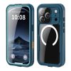 6601174468A-2 REDPEPPER For iPhone 17 Pro IP68 Waterproof Case Clear Back Phone Cover Compatible with MagSafe