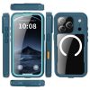 6601174468A-3 REDPEPPER For iPhone 17 Pro IP68 Waterproof Case Clear Back Phone Cover Compatible with MagSafe