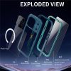 6601174468A-4 REDPEPPER For iPhone 17 Pro IP68 Waterproof Case Clear Back Phone Cover Compatible with MagSafe