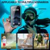 6601174468A-6 REDPEPPER For iPhone 17 Pro IP68 Waterproof Case Clear Back Phone Cover Compatible with MagSafe