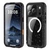 6601174468B-1 REDPEPPER For iPhone 17 Pro IP68 Waterproof Case Clear Back Phone Cover Compatible with MagSafe