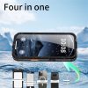 6601174469A-13 REDPEPPER For iPhone 17 Pro Max IP68 Waterproof Case Clear Back Phone Cover Compatible with MagSafe