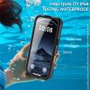 6601174469A-7 REDPEPPER For iPhone 17 Pro Max IP68 Waterproof Case Clear Back Phone Cover Compatible with MagSafe