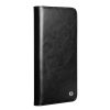 QIALINO For Samsung Galaxy S25 FE Wallet Case Waxy Genuine Leather Flip Phone Cover