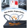 6601177049A-9 TORRAS Ostand Q3 Spin Series For Samsung Galaxy Z Fold7 Case 360 Degree Rotating Magnetic Kickstand Phone Cover (with 2 Tempered Glass Film Included)