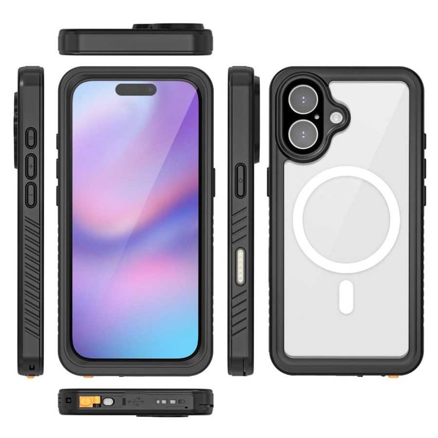 REDPEPPER FS / FM Series For iPhone 17 Clear Case IP68 Waterproof Phone Cover | Compatible with MagSafe