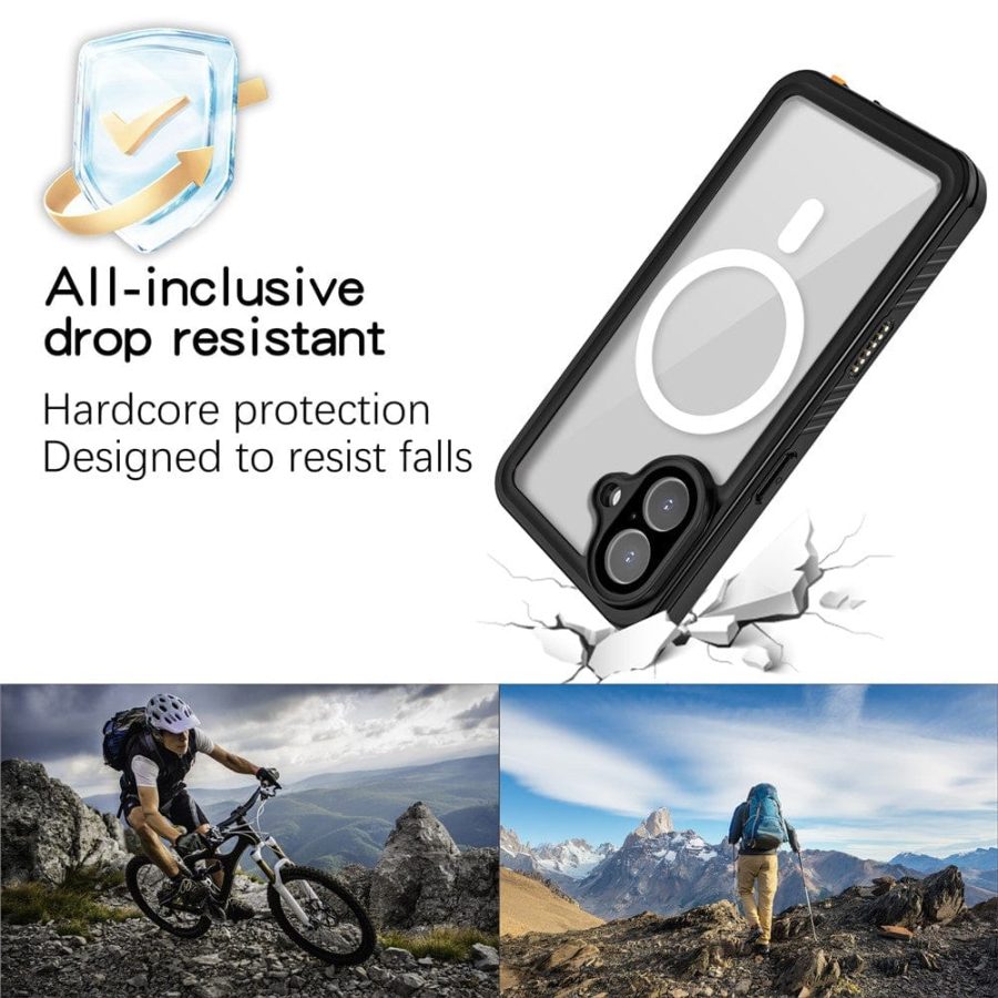 REDPEPPER FS / FM Series For iPhone 17 Clear Case IP68 Waterproof Phone Cover | Compatible with MagSafe