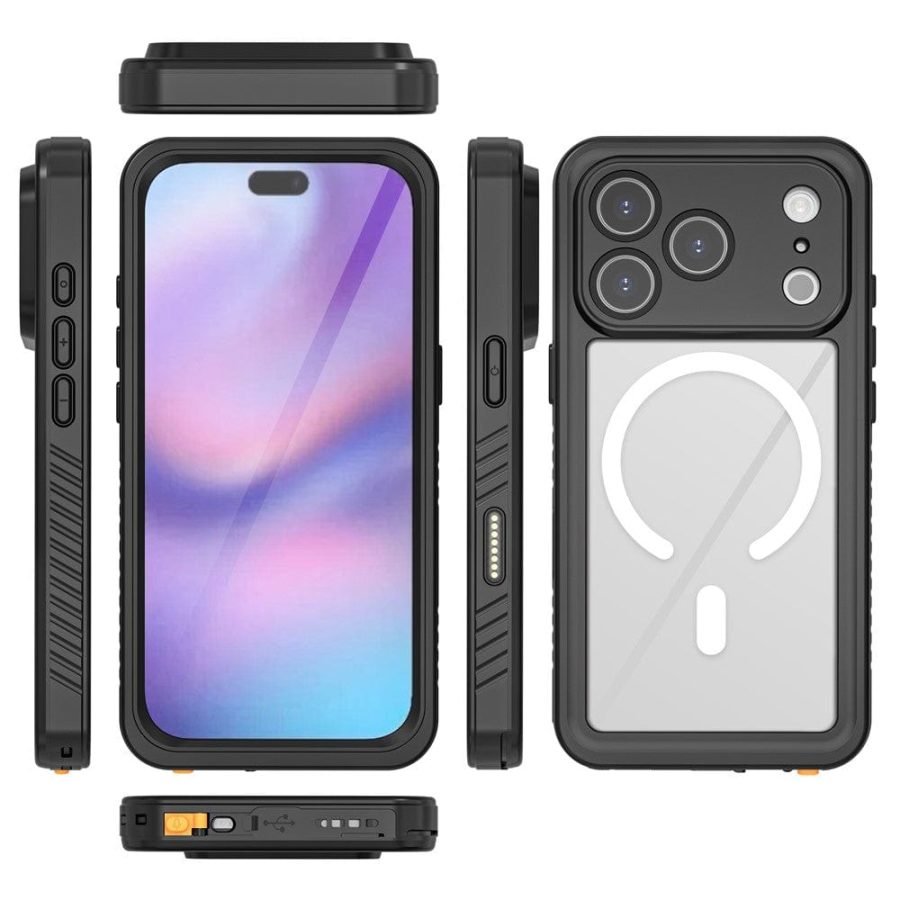 REDPEPPER FS / FM Series For iPhone 17 Pro Clear Case IP68 Waterproof Phone Cover | Compatible with MagSafe