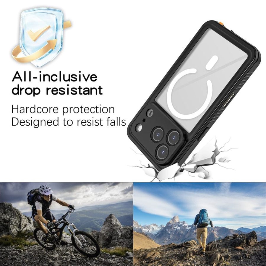 REDPEPPER FS / FM Series For iPhone 17 Pro Clear Case IP68 Waterproof Phone Cover | Compatible with MagSafe