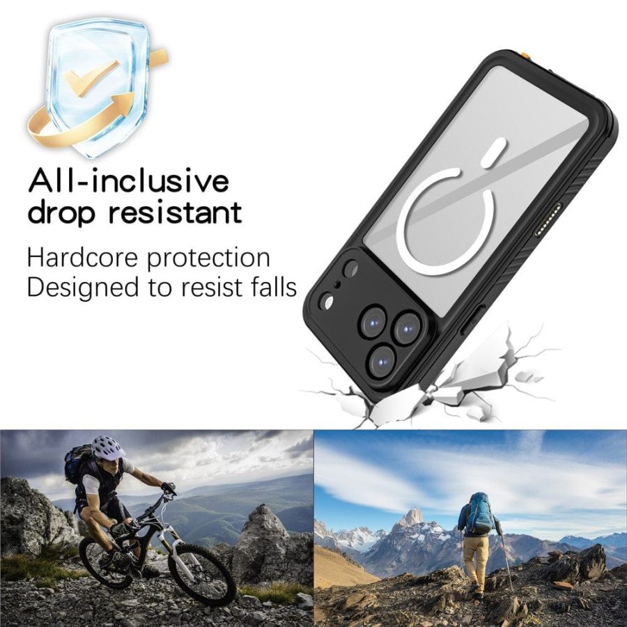 REDPEPPER FS / FM Series For iPhone 17 Pro Max Clear Case IP68 Waterproof Phone Cover |  Compatible with MagSafe