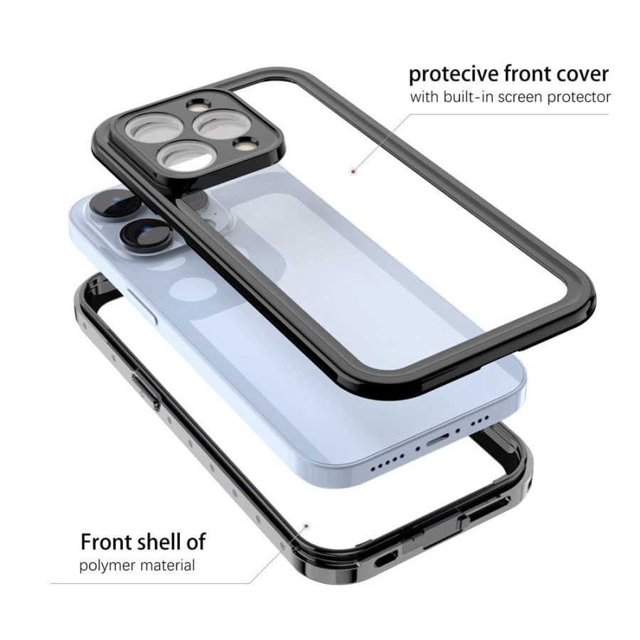 REDPEPPER PRO Series for iPhone 14 Pro IP68 Waterproof Shockproof Clear Phone Case