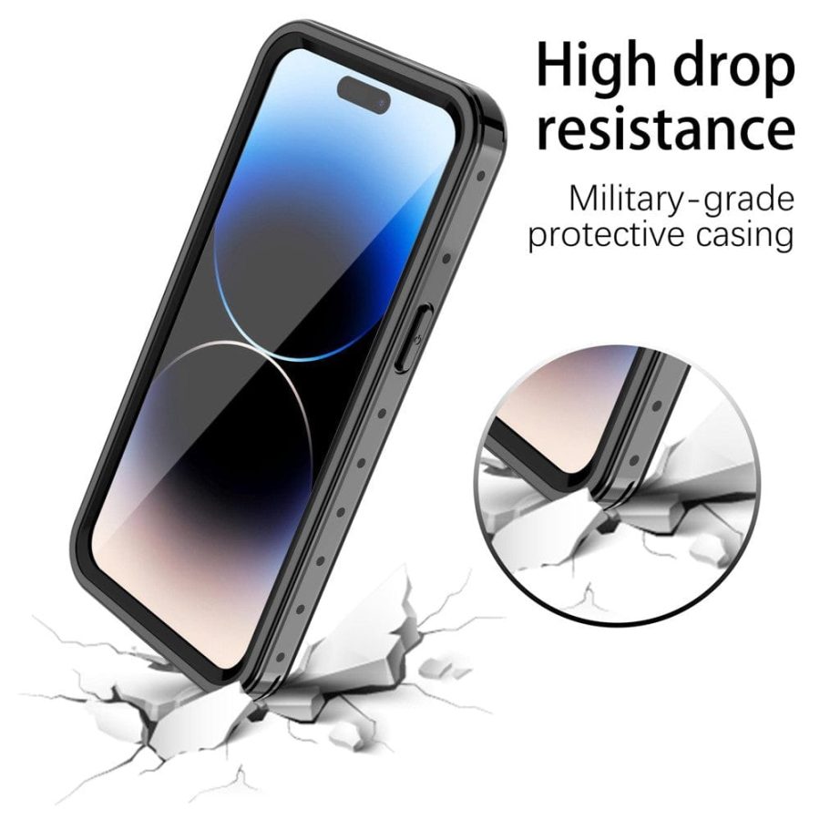 REDPEPPER PRO Series for iPhone 14 Pro IP68 Waterproof Shockproof Clear Phone Case