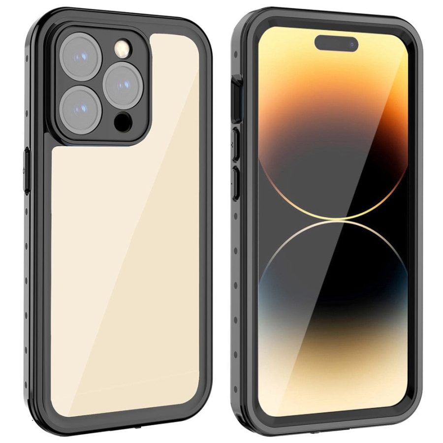 660117845A-1 REDPEPPER PRO Series for iPhone 14 Pro Max IP68 Waterproof Shockproof Clear Phone Case
