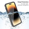 660117845A-6 REDPEPPER PRO Series for iPhone 14 Pro Max IP68 Waterproof Shockproof Clear Phone Case