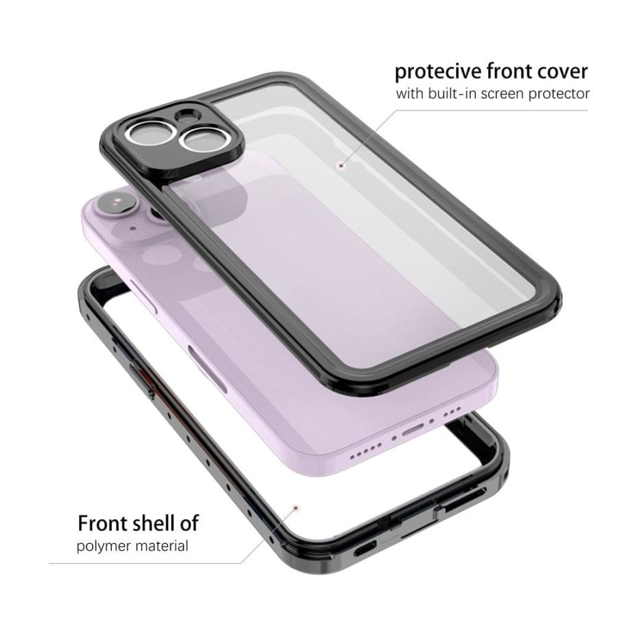 REDPEPPER PRO Series for iPhone 14 Plus IP68 Waterproof Shockproof Clear Phone Case