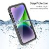 REDPEPPER PRO Series for iPhone 14 Plus IP68 Waterproof Shockproof Clear Phone Case