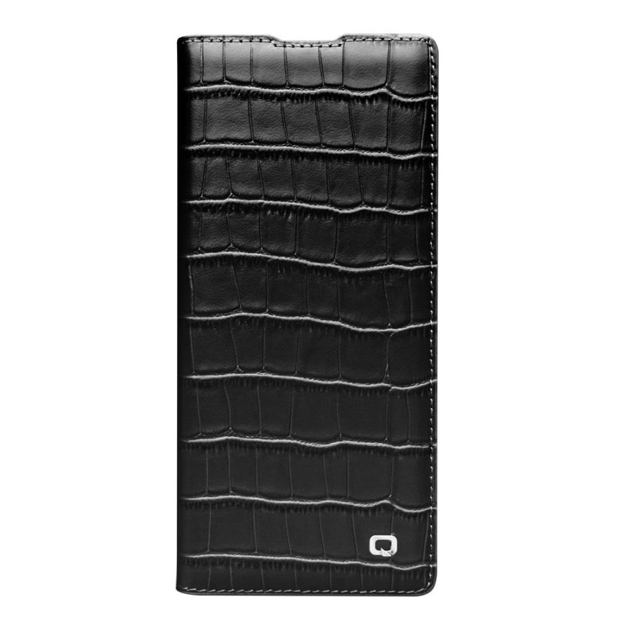 6601180056A-3 QIALINO For Samsung Galaxy Z Fold7 Case Crocodile Texture Genuine Leather Flip Phone Cover