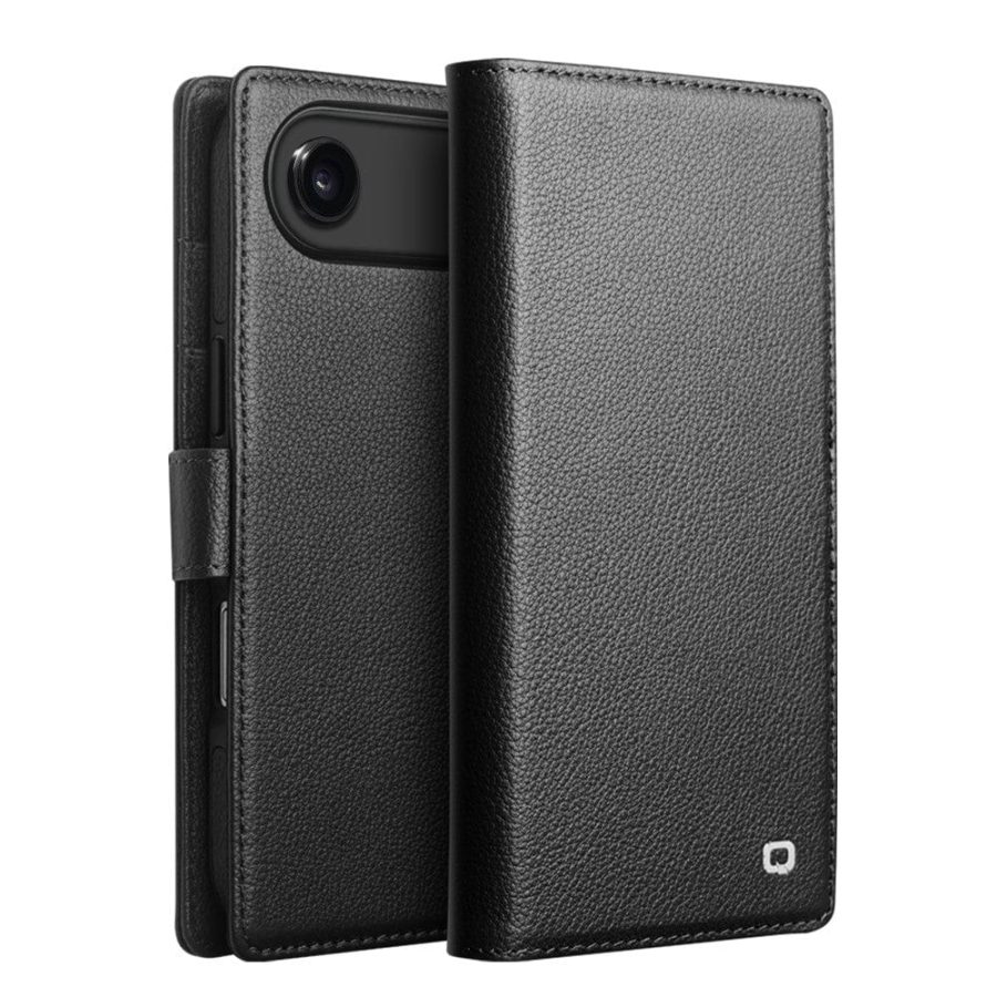 QIALINO For iPhone Air Detachable Genuine Leather Wallet Case Compatible with MagSafe Phone Cover