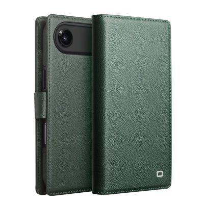 QIALINO For iPhone Air Detachable Genuine Leather Wallet Case Compatible with MagSafe Phone Cover