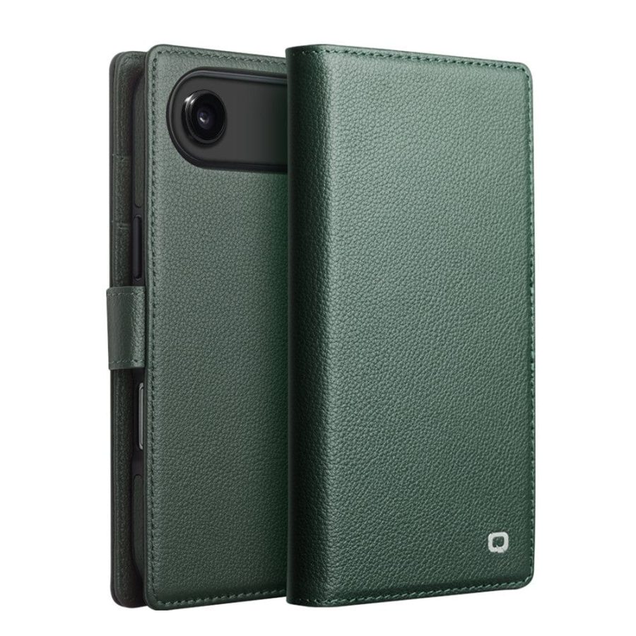 QIALINO For iPhone Air Detachable Genuine Leather Wallet Case Compatible with MagSafe Phone Cover